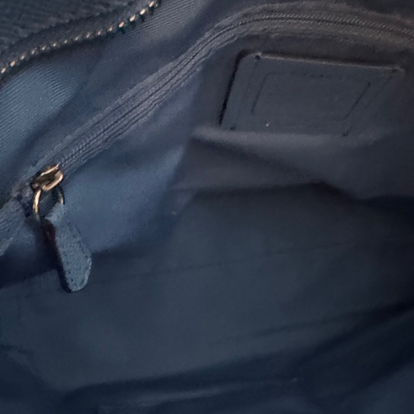 Coach Azure Blue Leather Tote - Picture 4 of 10